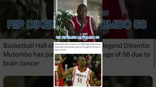 RIP DIKEMBE MUTOMBO 58😢 [upl. by Rollecnahc]