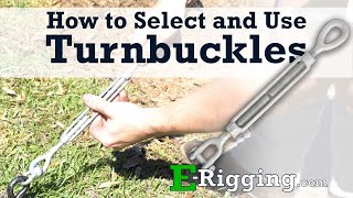 How To Select and Use Turnbuckles  Installation Guide [upl. by Nekial]