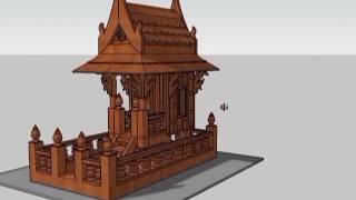 Thai Spirit House 3d model [upl. by Keil]