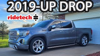 Ridetech Lowering Kit Install 2020 GMC Sierra 4WD Ultimate Step by Step How to Lower 20192023 [upl. by Eimmit]