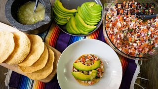 Ceviche de Jaiba  Crab Ceviche with bonus Cucumber Salsa [upl. by Chadbourne450]