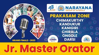 Jr Master Orator Season 4 Grand Finale 2023  Prakasam Zone MOC  Narayana Group of Schools [upl. by Jeb792]