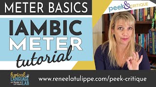 How to Write in Iambic Meter Tutorial  Poetic Meter amp Rhyme Basics [upl. by Alliuqet]