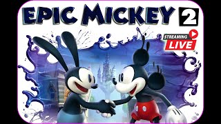 Watch LIVE and learn the SECRETS TIPS and TRICKS    EPIC MICKEY The Power of 2  Episode 3 [upl. by Oinolopa]