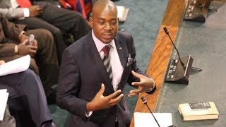 Chamisa amp Mnangagwa Fighting Over Grace Mugabe in Parliament [upl. by Lamee]