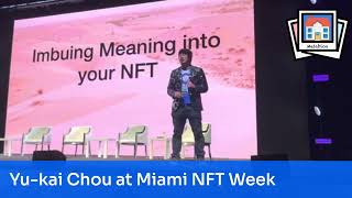 Miami NFT Week Yukai Chou presents about Gamification and Metablox [upl. by Oad]