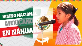 quot¡Orgullo mexicano Escucha a esta niña cantar el Himno Nacional en náhuatl en su escuelaquot [upl. by Gabey621]