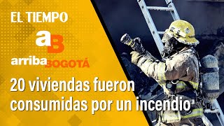 En cenizas quedaron más de 20 viviendas por un incendio en el barrio Divino Niño de Ciudad Bolívar [upl. by Orelle]