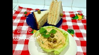 COMO HACER PASTA DE POLLO para Sándwich 🥪🍗🐔 Riquísimo y fácil  Gloria Castro [upl. by Vivl]