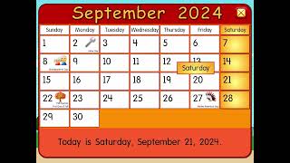 September 2024 calendar Starfall [upl. by Jenne29]