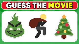 Can You Guess The CHRISTMAS Movie By Emoji 🎄🎬 Christmas Quiz [upl. by Ydnelg260]