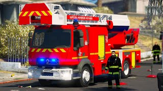 GTA 5 NOUVELLE GRANDE ECHELLE POUR LES POMPIERS DE PARIS 36 [upl. by Tacklind]