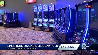 Sneak peek Inside Potawatomi Casino and Hotel Sportsbook [upl. by Ayot62]