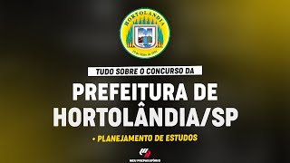 CONCURSO HORTOLÂNDIA PLANEJAMENTO DE ESTUDOS [upl. by Lola]