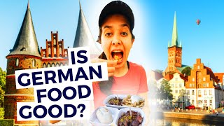 24 Hours in Lubeck Germany  Trying GERMAN FOOD in Lubeck [upl. by Ahsrop607]