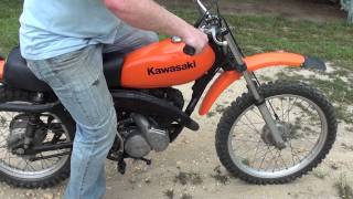 Kawasaki KD 125 2 stroke dirtbike [upl. by Latricia441]