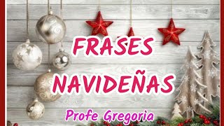 hermosas frases con mensajes navideños [upl. by Arrio]