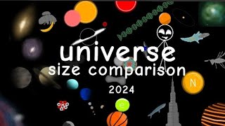 universe size comparison 2024 [upl. by Adamson]