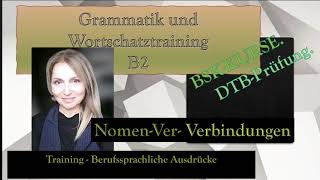 Training Wortschatz Nomen Verb VerbindungenB2 BSKDTB [upl. by Evette]