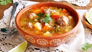 Albondigas Mexican Meatball Soup  Muy Bueno [upl. by Herman]