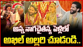 అన్న పెళ్లిలో అక్కినేని అఖిల్ అల్లరి  Nag ChaitanyaShobitha Marriage  Akkineni Akhil [upl. by Pich]