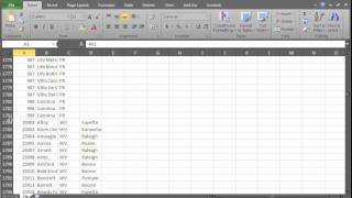 Microsoft Excel Import comma delimited file and Format Cell for Zip Codes [upl. by Enellek]