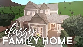 Classy Family Home  Bloxburg Build  alixia [upl. by Anikram141]