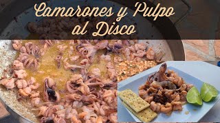 Camarones y Pulpo al Disco  Picosito y Sabroson [upl. by Oderfodog606]