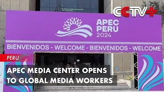 APEC Media Center Opens to Global Media Workers [upl. by Tanny257]