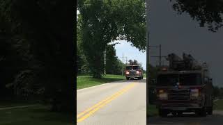 Leawood KS FD Quint 33 Responding 6615 [upl. by Cullie822]