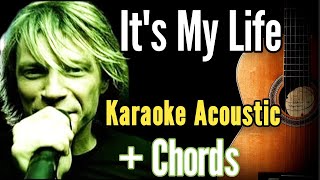 Bon Jovi  Its My Life Karaoke Acoustic Guitar and Easy Chordskaraoke acoustickaraoke chords [upl. by Ileak]