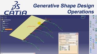 Catia V5 Eğitim37 Tutorial Generative Shape Design I Operations [upl. by Meredeth690]