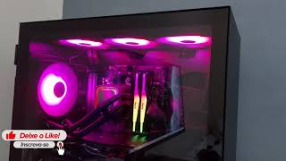 Kit Fans Pichau Feather P1 RGB  Unboxing e primeiras impressões [upl. by Nuarb244]