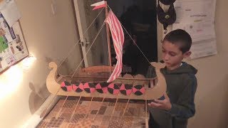 Making a Viking longboat  Primary school year 6 History project [upl. by Hannon]