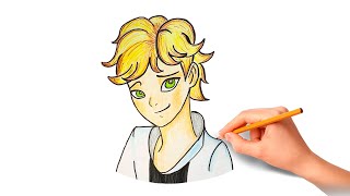 HOW TO DRAW ADRIEN AGRESTE step by step  beginners drawing [upl. by Lennard]