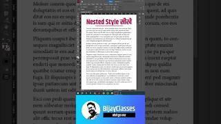 InDesign nested paragraph style [upl. by Silvers]