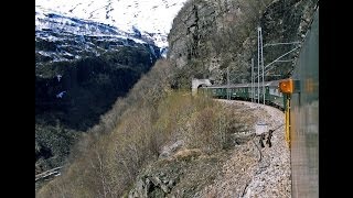 Flåmsbana Flam Railway Die Flåmsbahn Flåmsbanen  with pictures from Flåmsdalen [upl. by Gnet]