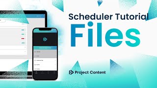 Scheduler Tutorial  Files [upl. by Zhang802]