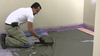 How To Float And Prepare Floor For Tile Installation [upl. by Mcclenaghan]