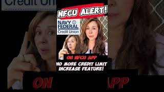 shorts No more Credit Limit Increase on Navy Federal App nfcu credit creditcard creditlimit [upl. by Hashim]