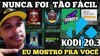 KODI 203 COM MELHOR CONFIGURAÇAO 2024  COMO CONFIGURAR KODI 203 CORRETAMENTE  NOVO KODI 203 [upl. by Aurore]