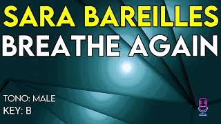 Sara Bareilles  Breathe Again  Karaoke Instrumental  Male [upl. by Eednus]