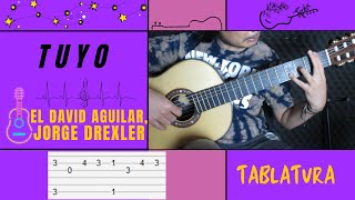 Cómo tocar Tuyo de El David Aguilar Jorge Drexler  Iván Plata Guitar  Tutorial acordes [upl. by Ayot]