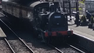 caledonian railway 55189 blocks the sun whilst departing boness station april 27th 2024 [upl. by Beatriz]