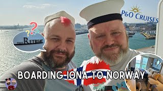 Norway Cruise  PampO Cruises Iona  Travel Day and Boarding the Ship Cabin and Ship Tour [upl. by Nelsen]