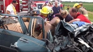 Witnesses Claim Miracle Man Saved Car Crash Victim With Prayer  ABC World News Tonight  ABC News [upl. by Sibelle633]