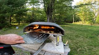 Pepperoni Pizza baking in Ooni Koda 16 Pizza Oven [upl. by Hanikehs979]