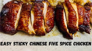 Sticky Chinese five spice chicken recipe quick how to [upl. by Einwat]