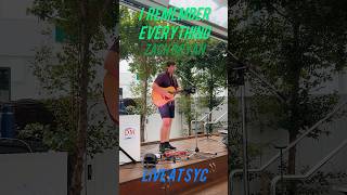 I Remember Everything Zach Bryan Cover Live at SYC [upl. by Kailey]