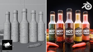 Creating a PRO Hot Sauce Commercial in 6 Days in Blender [upl. by Nakasuji]